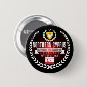 Noord-Cyprus Ronde Button 5,7 Cm (Voorkant /achterkant)