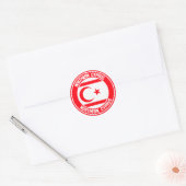 Noord-Cyprus Ronde Emblem Sticker (Envelop)