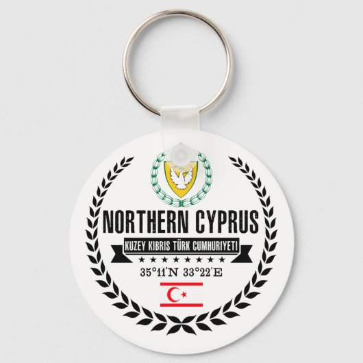 Noord-Cyprus Sleutelhanger (Voorkant)