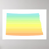 noord dakota chill fade poster (Voorkant)