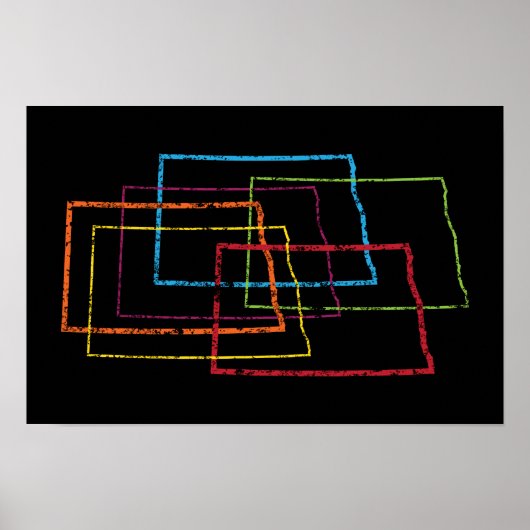 noord dakota pride blur poster (Voorkant)