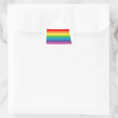 noord dakota pride . ronde sticker (Tas)