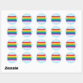 noord dakota pride . ronde sticker (Vel)