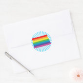 noord dakota pride . ronde sticker (Envelop)
