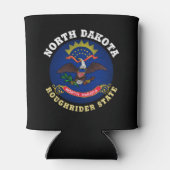 NOORD DAKOTA ROUGHRIDER STATE FLAG BLIKJESKOELER (Achterkant)