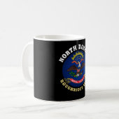 NOORD DAKOTA ROUGHRIDER STATE FLAG KOFFIEMOK (Voorkant links)