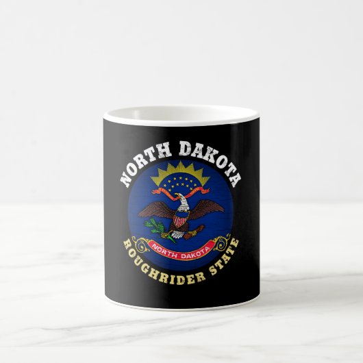 NOORD DAKOTA ROUGHRIDER STATE FLAG KOFFIEMOK (Center)