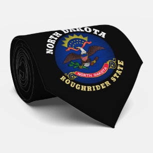 NOORD DAKOTA ROUGHRIDER STATE FLAG STROPDAS