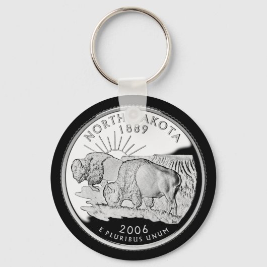NOORD DAKOTA SLEUTELHANGER (Voorkant)