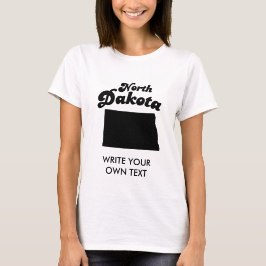 NOORD-DAKOTA STATE MOTTO T-SHIRT (Voorkant)