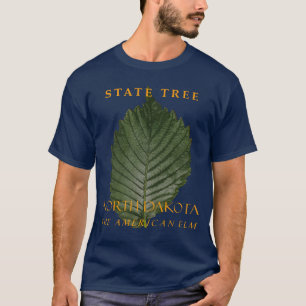 Noord-Dakota Territory Boom De Amerikaanse Iep T-shirt