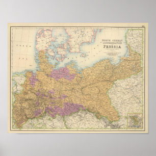 Noord-Duitse Confederatie en Pruisen Poster