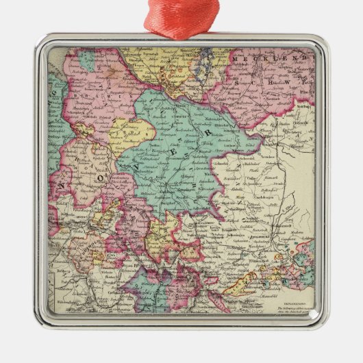 Noord-Duitsland 2 Metalen Ornament (Voorkant)