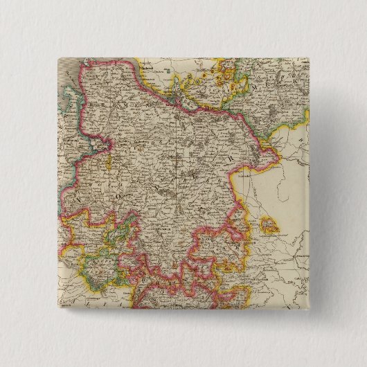 Noord-Duitsland Vierkante Button 5,1 Cm (Voorkant)