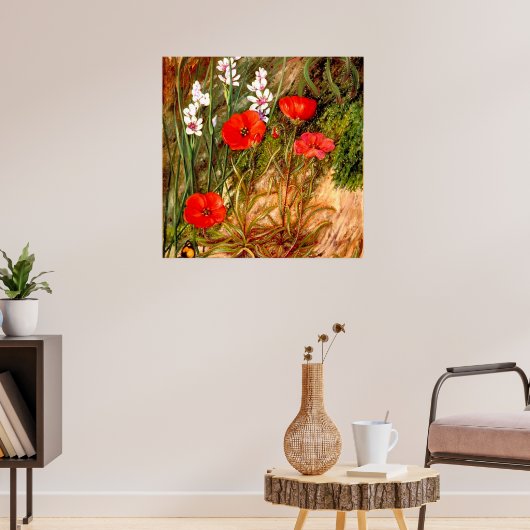 Noord - een Zuid - Afrikaanse soennidew Poster (Woonkamer 3)