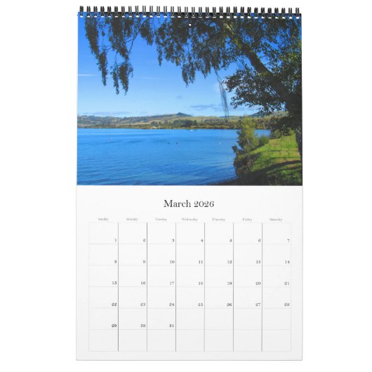 Noord-eiland Nieuw-Zeeland 2025 Kalender (Mar 2026)