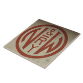 Noord- en Western Logo Tegeltje (Zijkant)