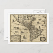 Noord- en Zuid-Amerika - Panoramische Kaart (Voorkant / Achterkant)