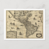 Noord- en Zuid-Amerika - Panoramische Kaart (Voorkant)