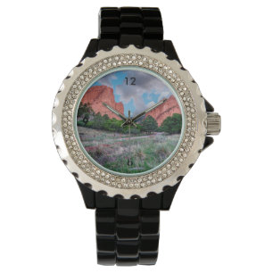 Noord- en Zuid-Gateway rokken de tuin van Gods Wat Horloge