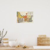 Noord- en Zuid-Korea Panorama Poster (Keuken)