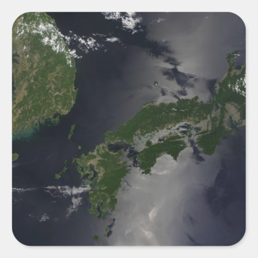 Noord- en Zuid-Korea, Vierkante Sticker (Voorkant)