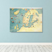 Noord-Europa Canvas Afdruk (Insitu (Houten vloer))