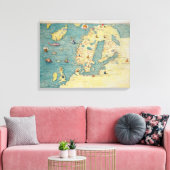 Noord-Europa Canvas Afdruk (Insitu (Woonkamer))