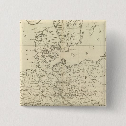 Noord-Europa Vierkante Button 5,1 Cm (Voorkant)