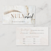 Noord geïnkt | Niet bewerkbare Sjabloon Visitekaartje (Voorkant / Achterkant)