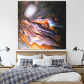 Noord-gematigde gordel Jupiter Swirling Clouds Canvas Afdruk (Insitu (Slaapkamer))