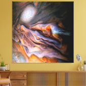 Noord-gematigde gordel Jupiter Swirling Clouds Canvas Afdruk (Insitu (Woonkamer))