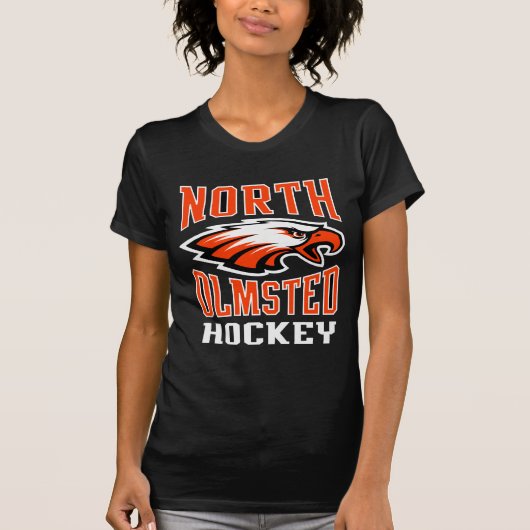Noord-geOlmsted Hockey Womens Black T-shirt (Voorkant)
