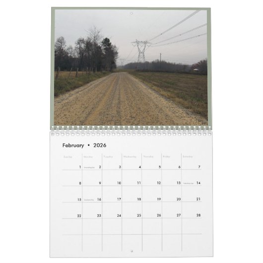 Noord-Georgië achterwegen Kalender (Feb 2026)