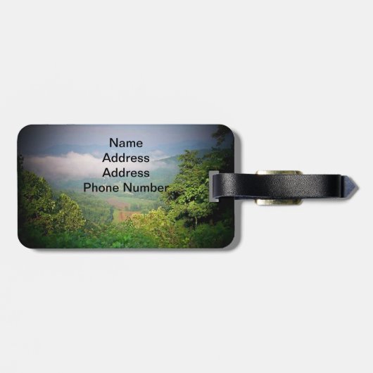 Noord-Georgische bergen, Verenigde Staten Bagagelabel (Achterkant horizontaal)