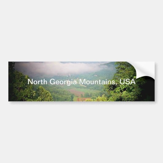 Noord-Georgische bergen, Verenigde Staten Bumpersticker (Voorkant)