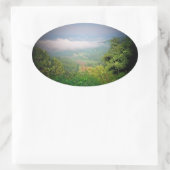 Noord-Georgische bergen, Verenigde Staten Ovale Sticker (Tas)