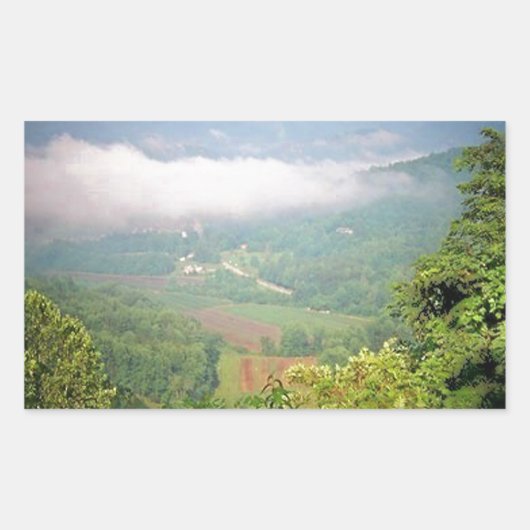 Noord-Georgische bergen, Verenigde Staten Rechthoekige Sticker (Voorkant)