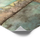 Noord-gepotte boomkorren poster (Hoek)