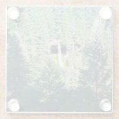 Noord-Herfsten, Zilveren Herfsten, Oregon Glazen Onderzetter (Achterkant)