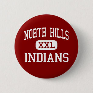 Noord-heuvels - Indiërs - Hoogtepunt - Pittsburgh Ronde Button 5,7 Cm