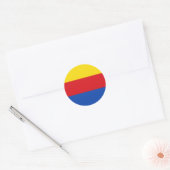 Noord-Holland Vlag Nederland Ronde Sticker (Envelop)