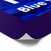 Noord-Idaho Blauwe Bergen en Zeilboot Poster (Hoek)