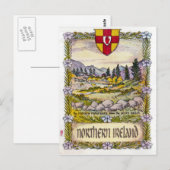 Noord-Ierland briefkaart van de Mourne-bergen (Voorkant / Achterkant)