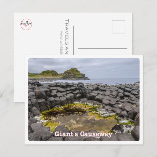 Noord-Ierland - Causeway van Giant - Briefkaart (Voorkant / Achterkant)