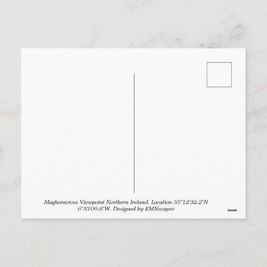 Noord-Ierland: Cliffs & Ocean Feestdagenkaart (Achterkant)