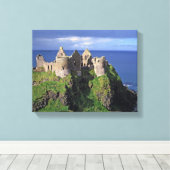 Noord-Ierland, County Antrim, Dunluce Canvas Afdruk (Insitu (Houten vloer))