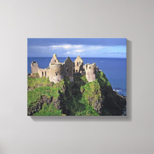 Noord-Ierland, County Antrim, Dunluce Canvas Afdruk
