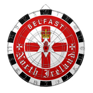 Noord-Ierland Dartboard, Ulster Flag darts / spel Dartbord