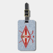 Noord-Ierland Ice Hockey Bagagelabel Sjabloon (Voorkant verticaal)